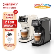 HiBREW Capsule Coffee Machine 6in1 Hot/Cold Multiple Espresso Cafetera Cappuccino Coffee Maker Dolce Gusto Nespresso Powder H1B