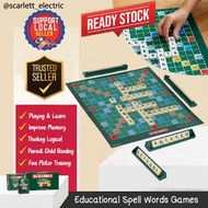 CLASSIQUE Scrabble Cross Words Games Word Forming Board Game Educational Spelling Alphabet / Permain