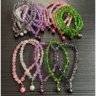 Tasbih manik kristal 6mm