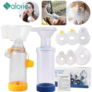 SALORIE Adult Children Asthma Spacer Inhaler Spacer Device Silicone Aerosol Booth for Health Care Ba