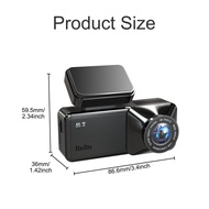 2025temu行车记录仪夜视高清3K 5.8GWiFi dash cam