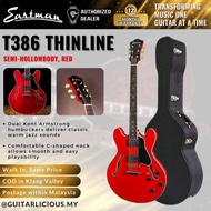 Eastman Guitars T386 Thinline Semi-hollowbody Electric Guitar - Red ( T386-RD )