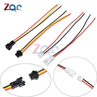 10Pairs 10cm 15cm 30cm Long JST SM 2Pins 3Pins Plug Male to Female Wire Connector Spacing 3MM 2.54MM