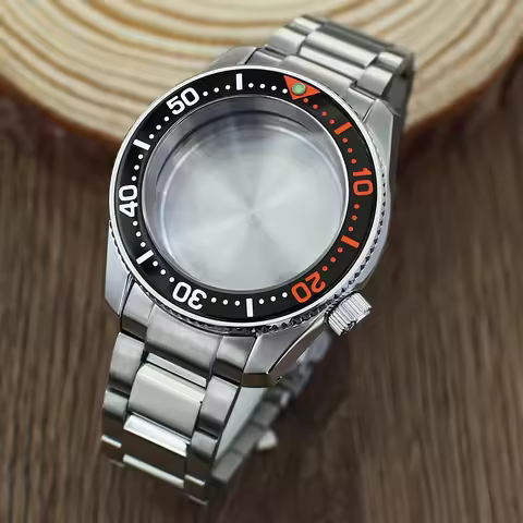 42mm Men's Watch Case Rubber/steel Watchbands For NH35 NH36 NH38 Movement Mod SPB185/SPB187J1 watche