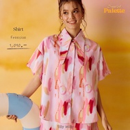 Tilly Milly  เสื้อคอปกผู้หญิงลายบลัช (สีชมพู ) -  Sunset Palette Collection