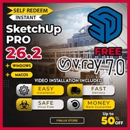 [SELF REDEEM] SketchUp Pro 2026 v26.2 FREE Vray 7.0 | LayOut | Style Builder Latest Lifetime For Win