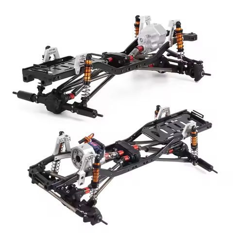 1/10 Aluminum Alloy Car Frame For Axial SCX10 Single/2 Speed Transmission Frame Crawler Axial SCX10 