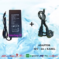 12V 6A Adapter DC Pump Adapter + 12V cctv dvr Adapter power Cable