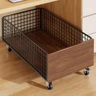 [48H Shipping] Schoolbag storage rack, book-carrying trolley with wheels, movable storage basket, un