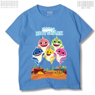 Bababoo Pinkfong Baby Shark Children's T-shirt - Children's Distro Clothes 0-10 Years Boys Girls - K