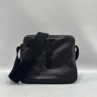 YSL 819279 黑羊皮黑釦相機包 Niki