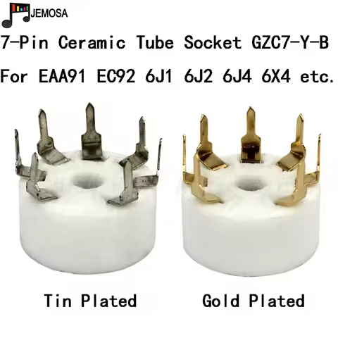 7pin B7G Ceramic Vacuum Tube Socket For EC92 6H2 EZZ91 6X4 EZ90 6Z4 EF95 6AU6 6J4 6AQ5 EF94 6J2 6J1 