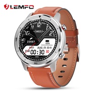 สมาทวอช LEMFO Full Round Touch Display Smart Watch Men IP68 Waterproof Heart Rate Blood Pressure Monitor Smartwatch สมาทวอช Blue