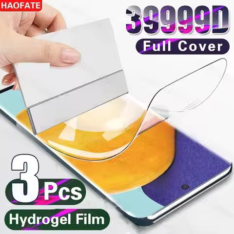 3Pcs Screen Protector For Samsung Galaxy A9 A8 A7 A6 2018 Hydrogel Film For Galaxy J8 J6 J4 Plus 201