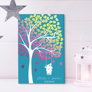 愛情鳥簽到樹 婚禮簽到 簽名簿 簽名綢 簽名樹 婚禮簽名板