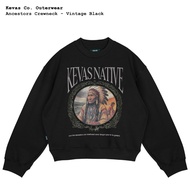 Kevas Ancestors Crewneck - Vintage Black