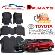 DR.MATS 5D Toyota Innova Fortuner Carpet Car Floor Mat PU Leather Car Floor Mat Anti Slip Waterproof