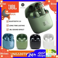 JBL tune 220 TWS Bluetooth v5.0 wireless earbuds Bluetooth earphones with stereo mic and charging box bass earphone