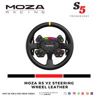 MOZA RS V2 Steering Wheel Leather / sim racing / eracing / esports  / racing wheel / steering wheel 