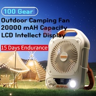 20000mAH Camp Fan WIth Light TImer Camp Fan,Portable Fan Strong Wind USB Fan, Desktop Fan,20000 mAh 