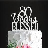 80th Birthday Cake Topper