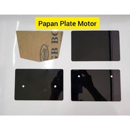 PAPAN PLATE MOTOR / PLATE MOTOR STANDARD / NOMBOR PLATE MOTOR / PAPAN BENTUK V/ PLATE MOTOR