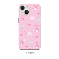 เคส Sanrio Hello Kitty แท้ 100% สำหรับ iPhone15 15pro กรณี 15promax ปลอก 14promax Kuromi 14 เคสแข็ง 14pro Melody 13 13pro 13promax ฝาครอบกันชนคู่ 12 12pro Cinnamoroll 12promax 12mini กันกระแทกDT15S4