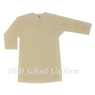 PhD School Uniform Size 20-28, SS, S, M, L, XL, XXL Beige Baju Kurung Sekolah Rendah Menengah MRSM M