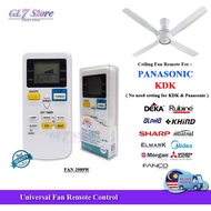 UNIVERSAL FAN REMOTE CONTROL FAN-2989V CEILING WALL FAN CONTROL F2405 / 2989W PANASONIC KDK DEKA ELM