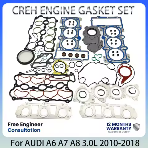 ENGINE gasket set For AUDI A6 C7 A7 Sportback A8 D4 4G2 4GC 4H2 4H8 4HC 4HL 3.0L 3.0 L T V6 GAS CREH