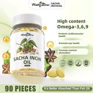 Well Catcher Sacha Inchi Oil Softgels | Vegan Omega 3-6-9 Supplement for Healthy Skin & Brain