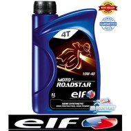 ELF MOTO4 ROADSTAR SEMI SYNTHETHIC 10W-40 4T OIL 1.0L