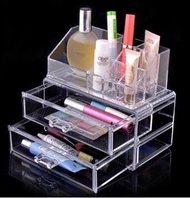 Acrylic Clear Drawer Makeup make up Cosmetic Organiser Organizer Drawer Storage Box Rack desktop organizer