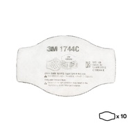 3M 1744C P2 Particulate Filter /For use with 3M 1700 Filter Holder & HF-50 Series Respirator [10 pie