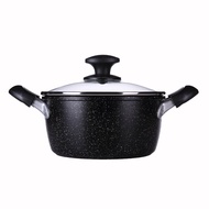 SARA Ultra-light Stone Color Soup Pan Double Ear Wok Stir-fry Multi-functional Non-stick Little Smok
