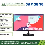 Samsung LS24C360EAEXXP 24" / LS27C360EAEXXP 27"  Curved VA 75Hz VGA/HDMI Monitor | Essential Curved Monitor