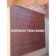 tirai bambu gulung luar rumah / tirai bambu outdoor indor / kere wide bambu / tirai bambu gulung bis