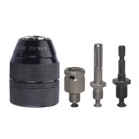 Drill Chuck Adapter SDS-Plus Shank Adapter1/2-20UNF Connection Thread for Rotary Hammer Impact Drill