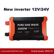 Original packaging DC12V 24V 48V 3000W Sine Wave LCD Power Converter New Technology Solar Automotive