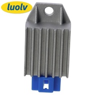 LUOLV Voltage Regulator Rectifier, Silver 69.7mm*22.5mm*15mm JF2-81910-01-00, Sturdy Metal Plastic JF2-81910-10-00 For Yamaha Gas Golf Cart
