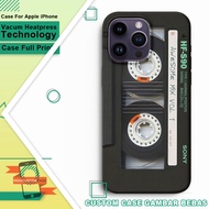 Casing Hard Case Cover HP Apple iPhone 13 Pro Max Design Custom Motif Retro Sony Cassette Walkman Mu