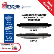 Mayer Semi-Integrated Hood w Oil Tray MMSI903OT (BK/SV)
