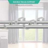 (Ready stock promotion) Simple Roman rod curtain rod accessories double rod bracket base support frame double rod bracket