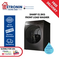 *Climate Voucher Eligible* SHARP 12.5KG Front Load Washing Machine ES-FW125SG ESFW125SG