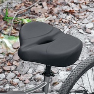 SONONIA Bicycle Seat for Men Women Oversize Thickened PU Leather Stationary Bike Widened Bicycle Sad