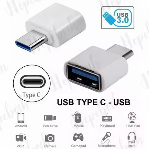 500pcs Type C OTG Adapter USB C Male To USB Female Type-C Cable adapter Converters For Samsung Xiaom