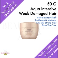 Shiseido Professional Sublimic Aqua Intensive Mask ( Weak Damaged Hair) 50g - Makes Hair Smooth and Strong from the Core