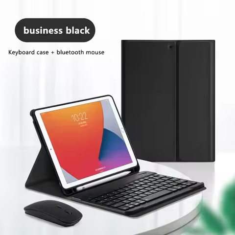 Colorful Candy Bluetooth Keyboard Case Mouse Magnetic Leather Stand Cover For iPad 7 8 9 10th Pro 11