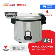 Maspion Rice Cooker Magic Com Jumbo 5 Liter - MMC4015BS | MMC 4015 BS