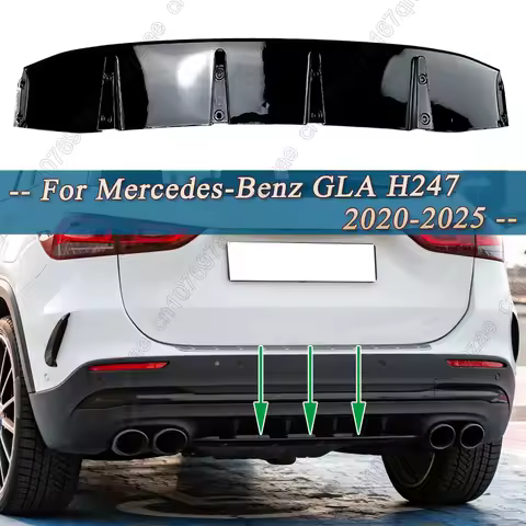 Rear Bumper Lip separator Diffuser For Mercedes-Benz GLA H247 GLA180 GLA200 GLA220 GLA35 GLA45 AMG L